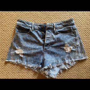 Guess high waisted shorts